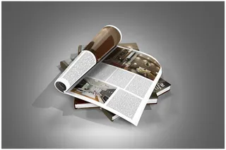 简约画册样机展示效果