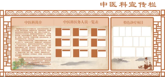 中医科宣传栏中医展馆展厅文化墙
