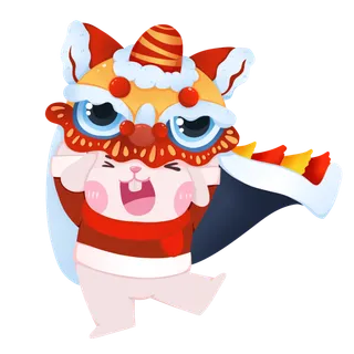 兔年插画兔年新年元素PNG免扣素材