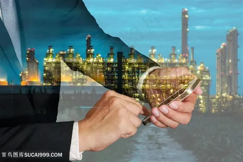 城市与商务人士双重曝光高清图