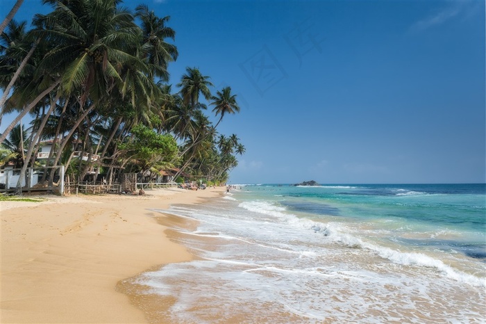 高清唯美海滩海边景色素材