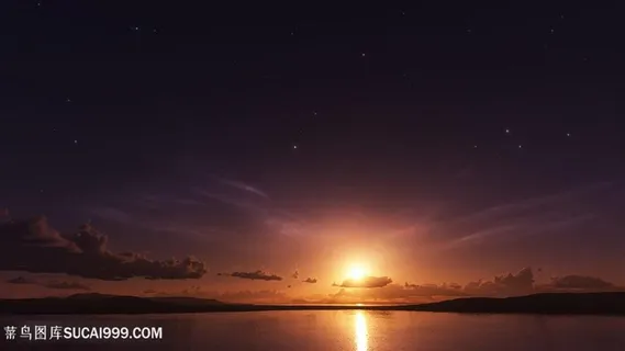 黄昏天空美景图片