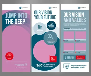 易拉宝设计模板PSD分层素材