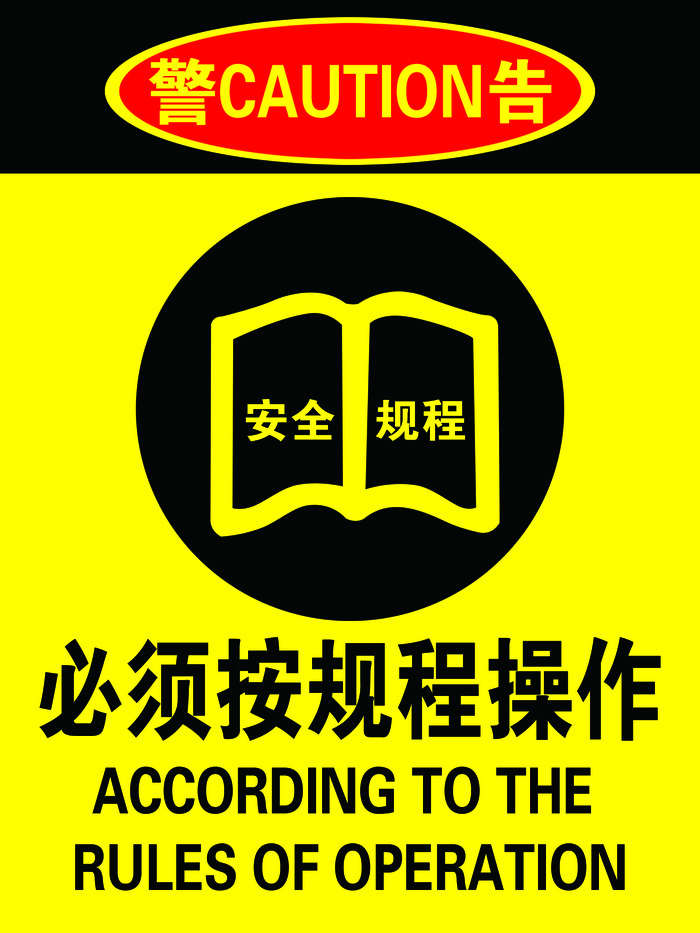 必须按规程操作  规程操作    安全规程    安全