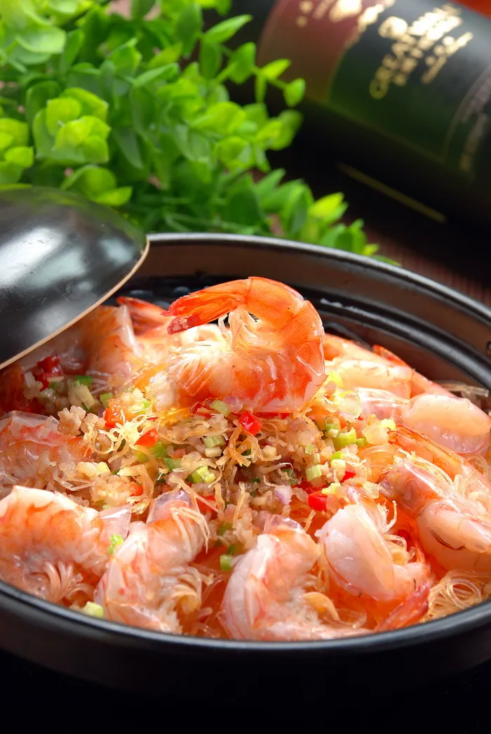 砂锅石锅美食煲类特色菜怀港式粉丝虾煲 砂锅石锅美食煲类特色菜怀港式粉丝虾煲