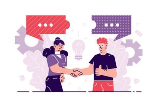 扁平化人物场景办公互联网等距ai矢量设计网页海报UI素材插画