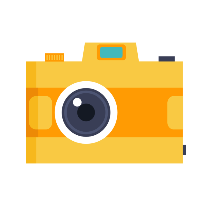 卡通 相机 手绘 拍照