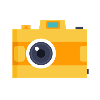 卡通 相机 手绘 拍照