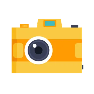 卡通 相机 手绘 拍照