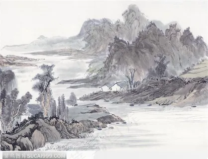 水岸青山图 水岸青山图