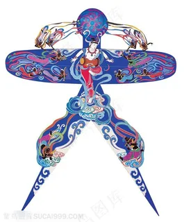 仙女散花燕子中国风风筝纸鸢民俗节日图片 仙女散花燕子中国风风筝纸鸢民俗节日图片