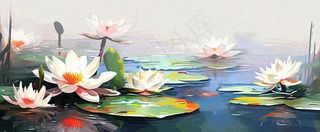 夏天荷花池荷叶池塘，夏至小暑大暑