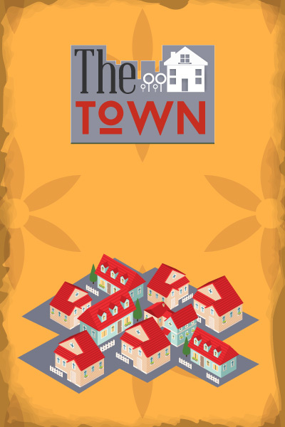 街道建筑矢量扁平插画