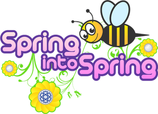 蜜蜂春季素材标题卡通谷雨