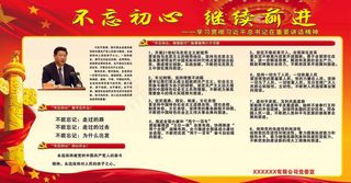 建党100周年版面展板不忘初心牢记使命