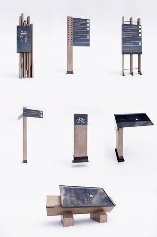 木质景区导视系统导视牌标识牌商业导视设计