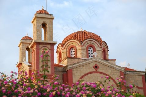 复古圆形教堂建筑图片