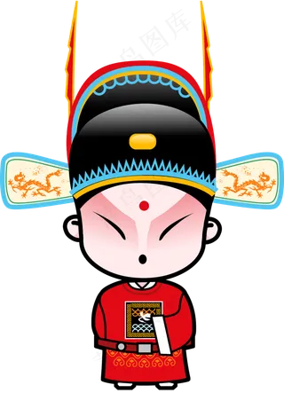 [京剧国粹]国粹京剧Q版全套PNG动漫状元