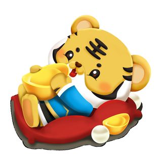 PNG免扣2022虎年新年春节元旦卡通老虎形象图片插画PSD设计素材