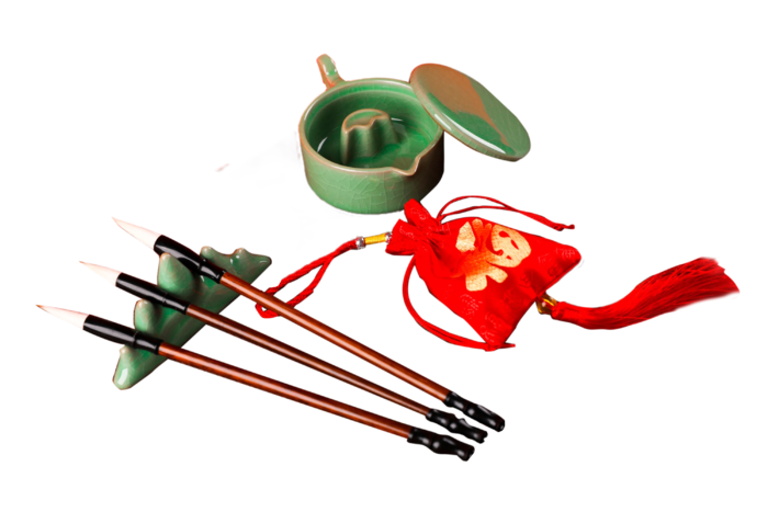 免抠毛笔图
