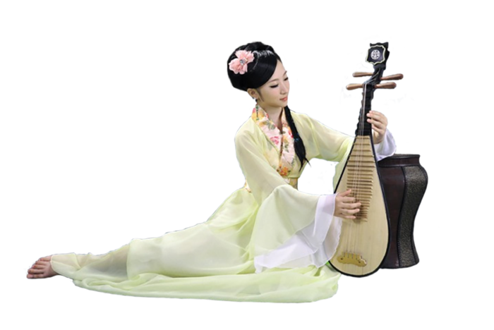 21 (4)免抠元素 免抠摄影 美女 人物 服装 古风 演奏