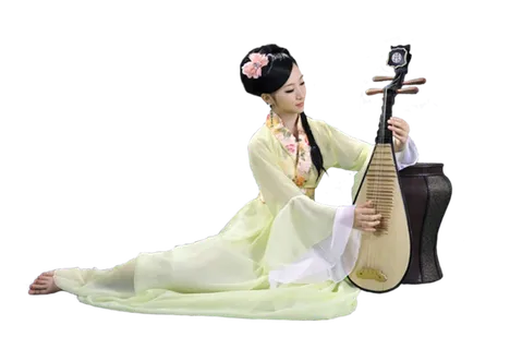 21 (4)免抠元素 免抠摄影 美女 人物 服装 古风 演奏