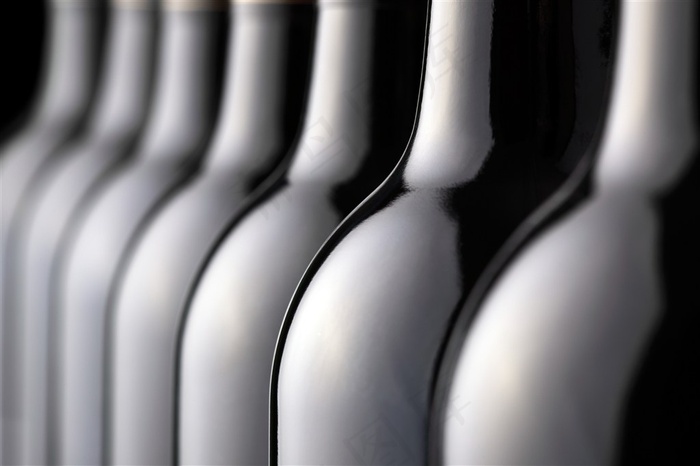 西式美食与葡萄酒素材