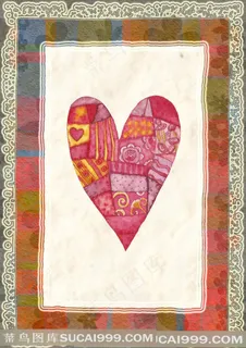 水彩爱心艺术装饰画 水彩爱心艺术装饰画