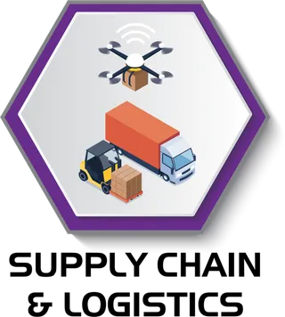 远程配送卡通菱形图标科技kv主视觉素材