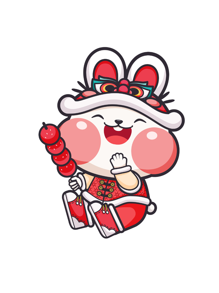 甜蜜兔 糖葫芦兔子 新春兔 兔子 兔年兔子