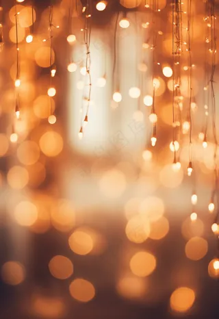 金色橙色装饰灯光晕光芒闪光背景