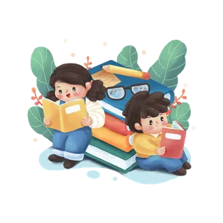 开学季手绘免扣素材