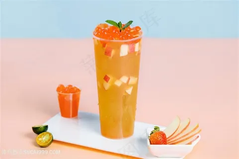 草莓苹果水果茶饮品图片 草莓苹果水果茶饮品图片