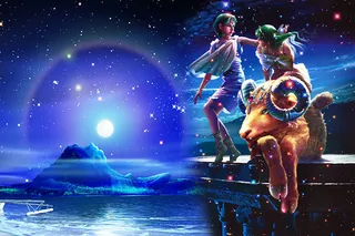 卡通儿童大海背景