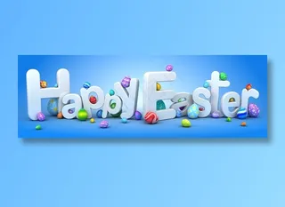 复活节彩蛋节日素材图片