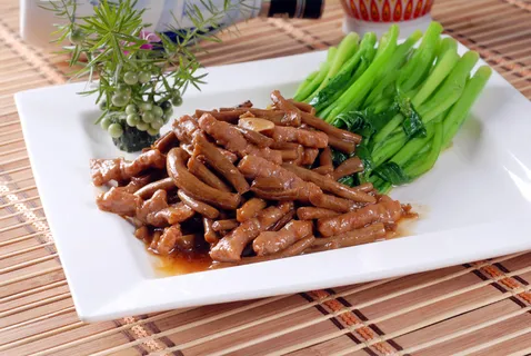 XCXC0266菜心茶树菇炒牛肉 XCXC0266菜心茶树菇炒牛肉