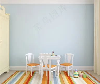 可爱的儿童房间装修高清摄影