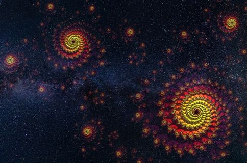 元宇宙世界天空背景墙风景