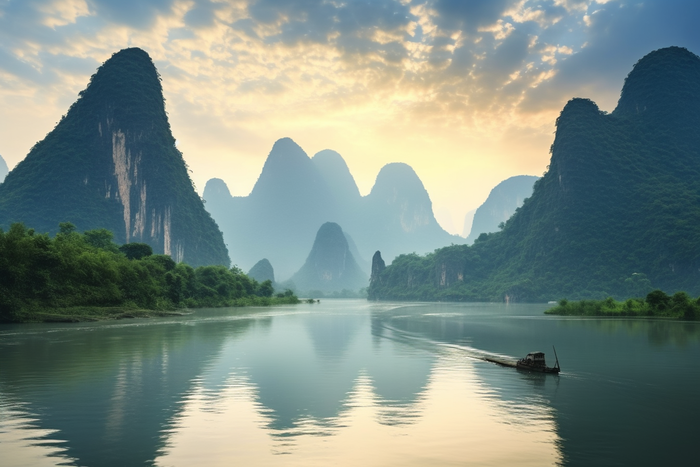 桂林山水风景摄影图