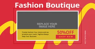 设计英文广告销售横幅素材