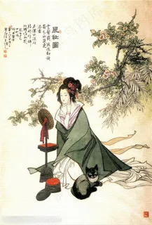 古代仙女仕女工笔画 古代仙女仕女工笔画