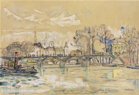 唯美桥手绘风景画装饰画 唯美桥手绘风景画装饰画