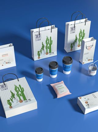 包装智能贴图样机VI效果PSD素材