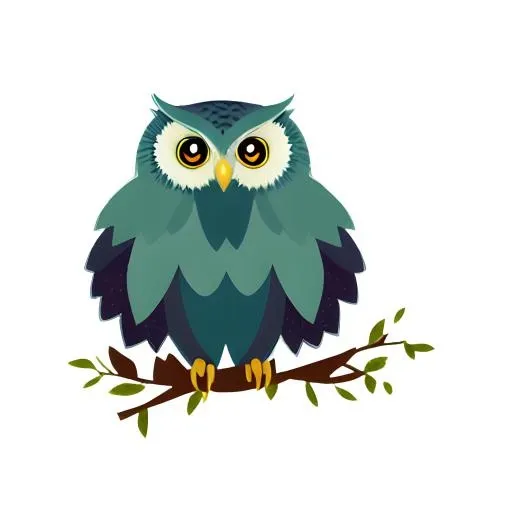 猫头鹰鸟免抠(2048x2048)