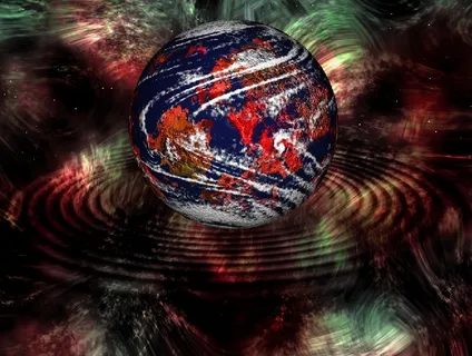 元宇宙世界天空背景墙风景 元宇宙世界天空背景墙风景