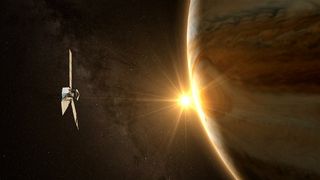 宇宙中的卫星科技图