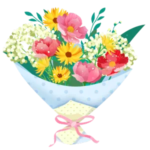 女神节海报鲜花花束素材