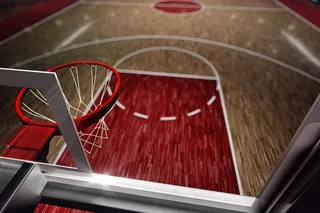 高档篮球场地设计高清图