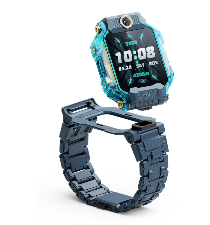 小天才儿童手表实物高清渲染大图绿色影免抠