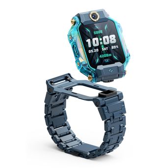 小天才儿童手表实物高清渲染大图绿色影免抠